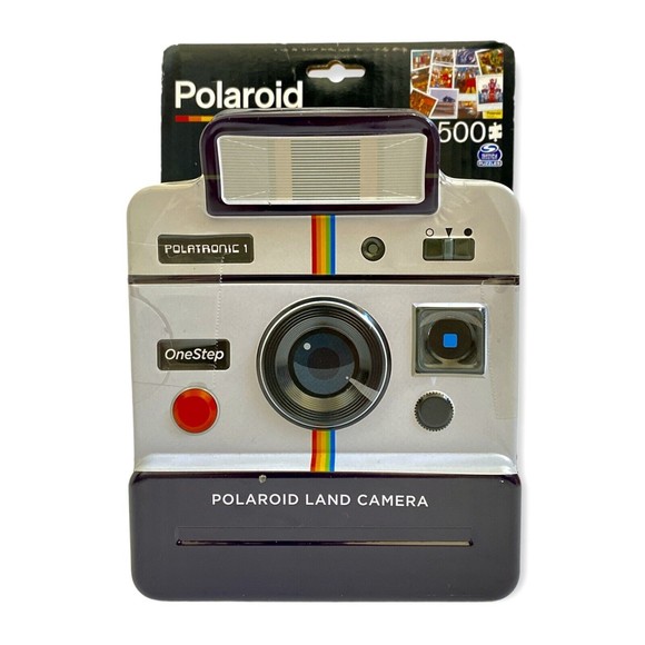 Polaroid Photos Jigsaw Puzzle 500 Pieces In Land Camera Tin (New With Flaw) - Picture 1 of 6